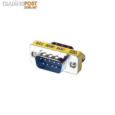 PJ6609 DB9 PIN PLUG TO PLUG GENDER CHANGER BENDER