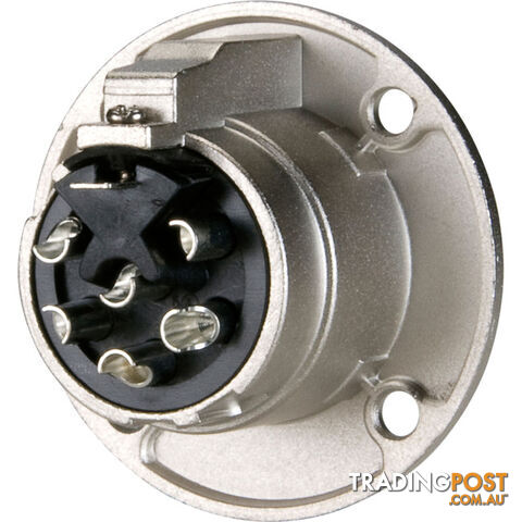 EP6-13P 6-PIN PANEL MOUNT SOCKET