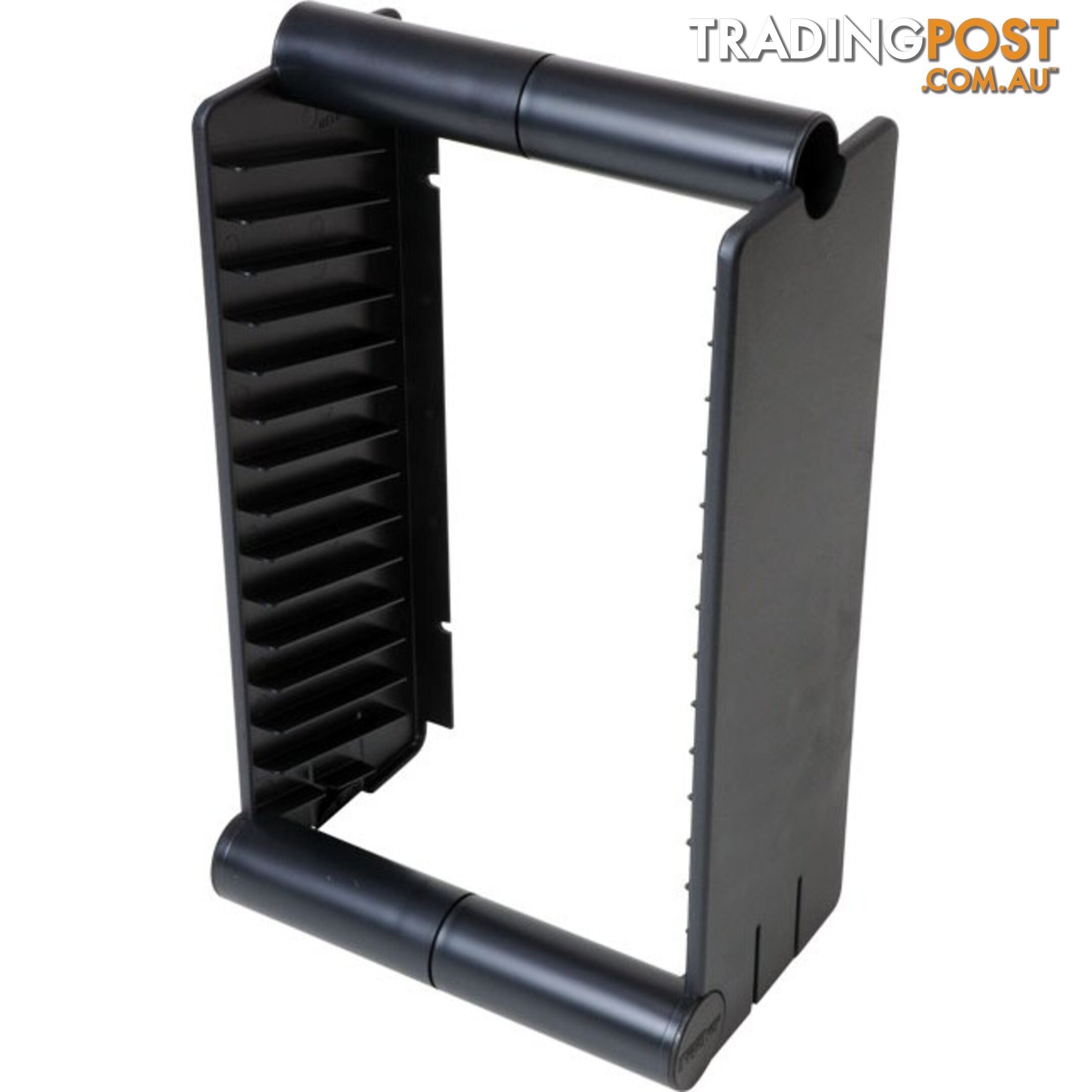 1A056BK 15 UNIT DVD RACK / STAND FISCHER PLASTIC