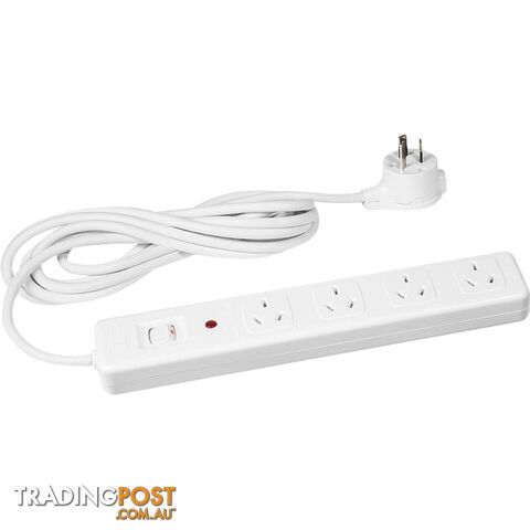D105MS4WE 4 WAY MASTER SWITCH POWERBOARD SURGE PROTECTED - HPM