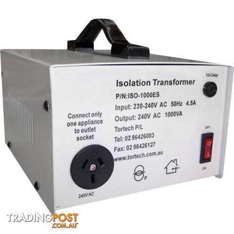 ISO1000ES-240V 1000VA ISOLATION TRANSFORMER MAINS ELECTROSTATIC SCREEN