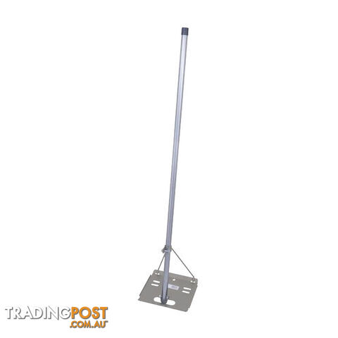 TRMIRONGR IRON / TIN ROOF TRIPOD MOUNT GREY BASE WITH 1.2M GAL MAST