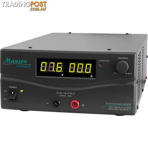SPS9600G 60AMP 1-15V DC POWER SUPPLY BENCH TOP DARK GREY