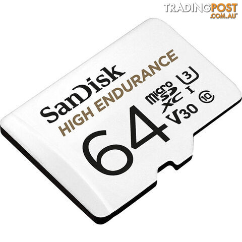MSD64HE 64G MICRO SD CARD HIGH ENDURANCE 100MB SD ADAPTER - photo 2 of 4