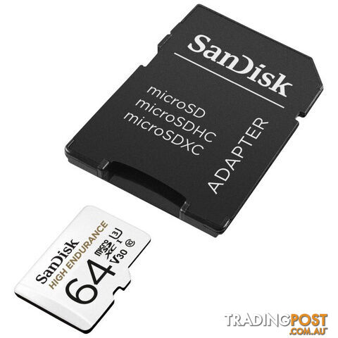 MSD64HE 64G MICRO SD CARD HIGH ENDURANCE 100MB SD ADAPTER - photo 4 of 4