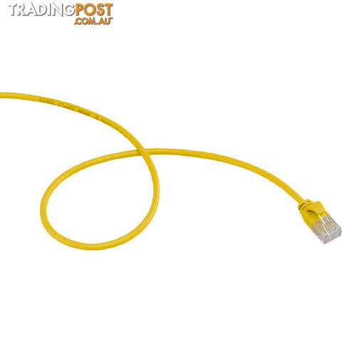 LC6SL0200YL 2M SLIM CAT6 PATCH LEAD YELLOW ULTRA THIN - photo 3 of 3