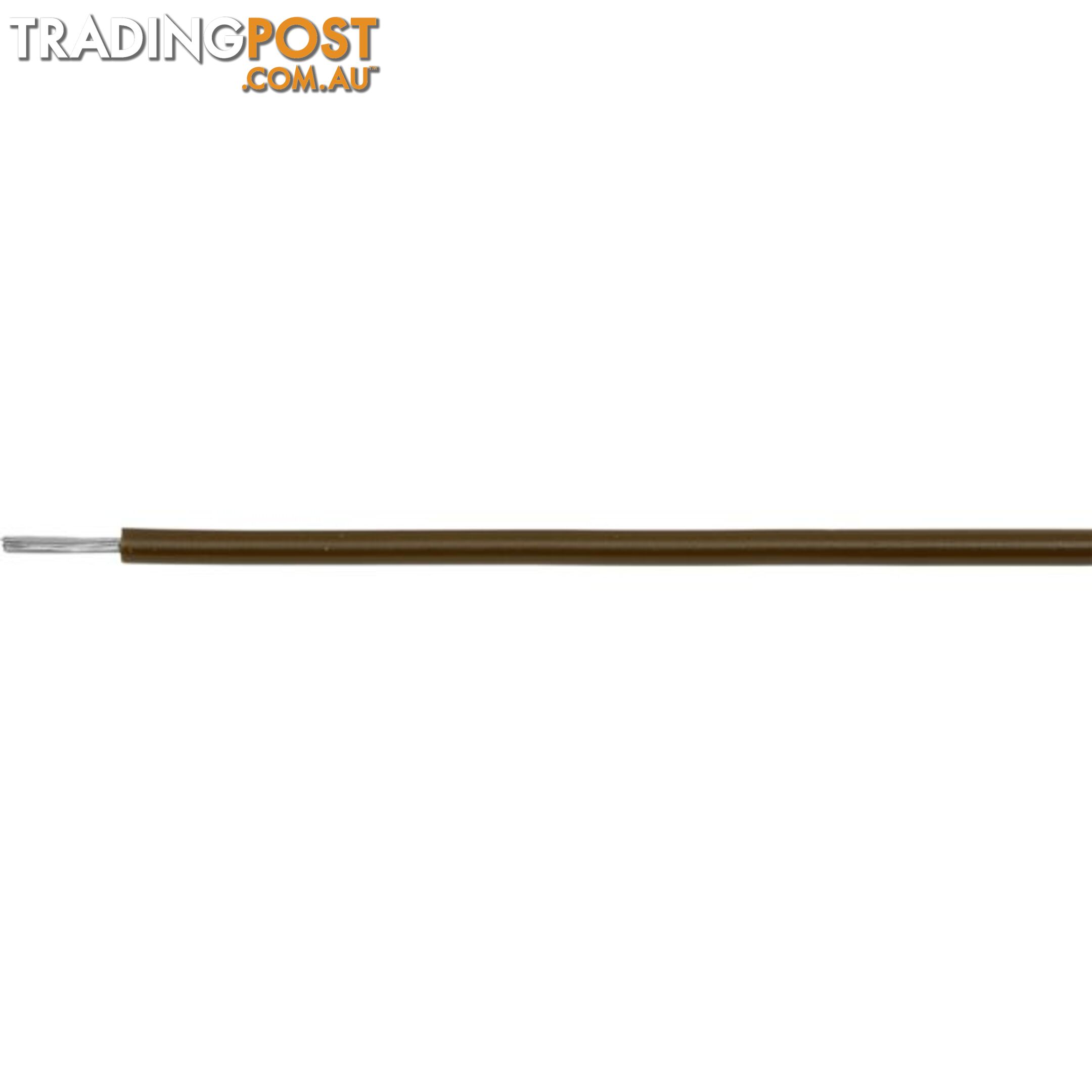 24-.2BR-1M BROWN HOOKUP WIRE/ CABLE-1M 7A - PER METRE