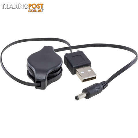 LC7224 RETRACTABLE USB TO DC - 0.8M PLUG TO PLUG USB2 TO 1.3MM DC - photo 2 of 3