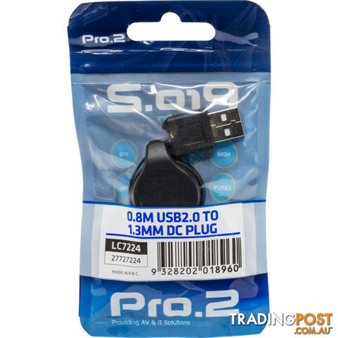 LC7224 RETRACTABLE USB TO DC - 0.8M PLUG TO PLUG USB2 TO 1.3MM DC - photo 3 of 3