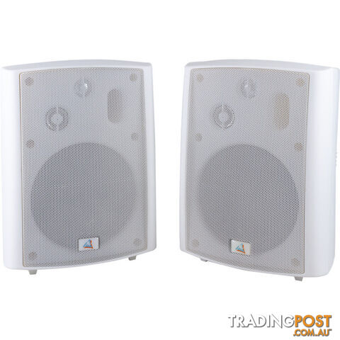 AMPAV40W WHITE 40W 3 WAY ACTIVE SPEAKER AUTO STANDBY - IR REMOTE- USB PORT
