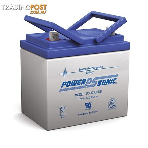 PS12330 12V 33AMP SLA BATTERY NB3 TERMINAL SEALED LEAD ACID