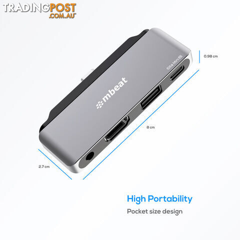 UCDP6 ELITE MINI 4-IN-1 USB-C HUB 4K HDMI PD 3.5MM - photo 4 of 5