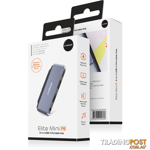 UCDP6 ELITE MINI 4-IN-1 USB-C HUB 4K HDMI PD 3.5MM - photo 5 of 5