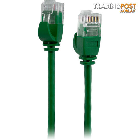 LC6SL0500GR 5M SLIM CAT6 PATCH LEAD GREEN ULTRA THIN