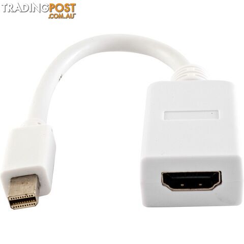LC6150 20CM MINI DISPLAYPORT TO HDMI ADAPTOR LEAD HDMI SOCKET