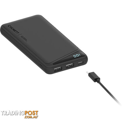PB10KCGN 10K MAH POWER BANK - BLACK CYGNETT CHARGEUP BOOST 3ND GEN - photo 3 of 6