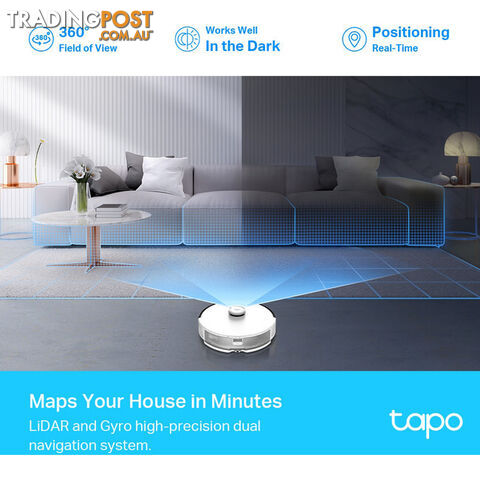 RV30 LIDAR NAVIGATION ROBOT VACUUM AND MOP TAPO - photo 5 of 6