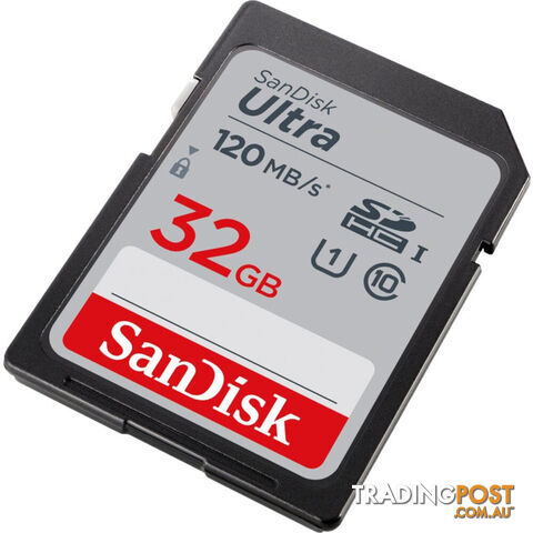 SD32ULTRA-120 SANDISK 32GB SDHC CARD 120MB/S - photo 3 of 5