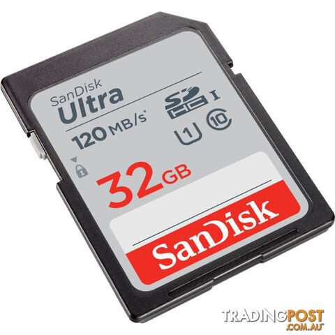 SD32ULTRA-120 SANDISK 32GB SDHC CARD 120MB/S - photo 2 of 5
