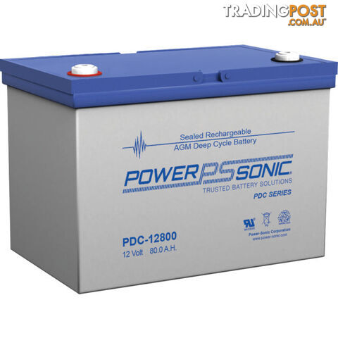 PDC12800 12V 80AMP AGM DEEP CYCLE SLA B TERMINAL