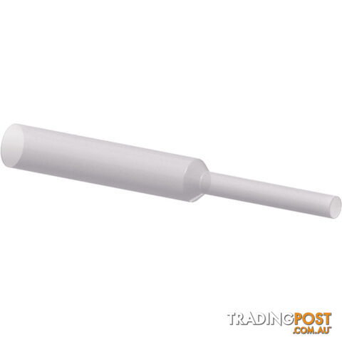 ACS116T 16MM X 0.5M HEATSHRINK - 10PK TRANSPARENT - 2 1 SHRINK RATIO