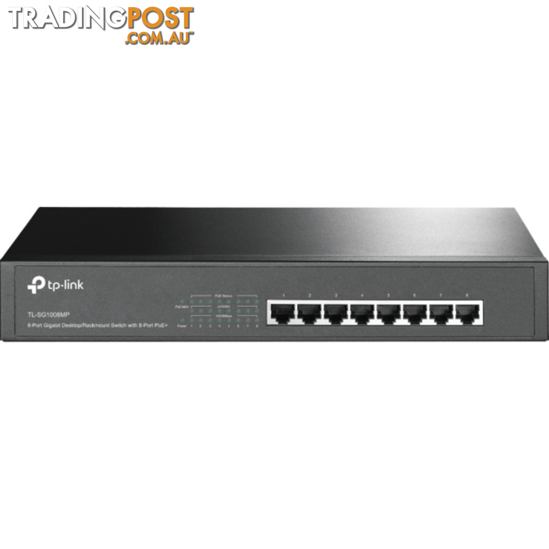 TLSG1008MP 8 PORT GIGA DESK RACK SWITCH 8 POE+ PORTS