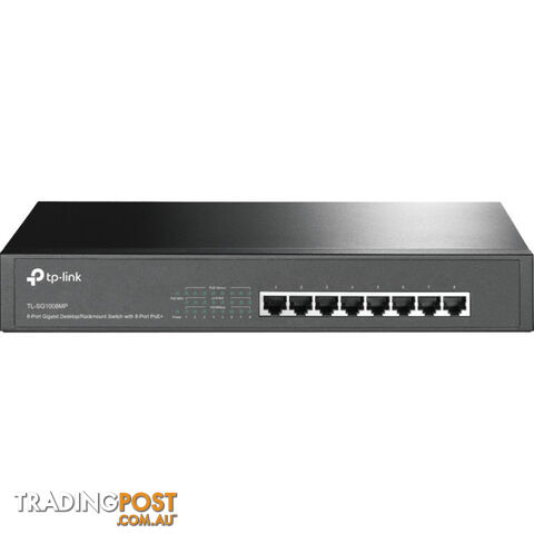 TLSG1008MP 8 PORT GIGA DESK RACK SWITCH 8 POE+ PORTS