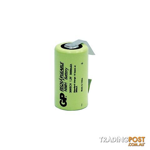 GP300SCHT 3000MAH 1.2V NIMH SUB C WITH TAGS RECHARGEABLE BATTERY GP