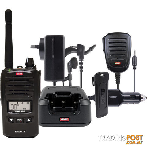 TX6160 5W UHF CB HANDHELD GME WITH ACCESSORIES PACK