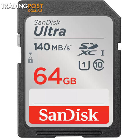 SD64ULTRA-140 SANDISK 64GB SDXC CARD 140MB/S
