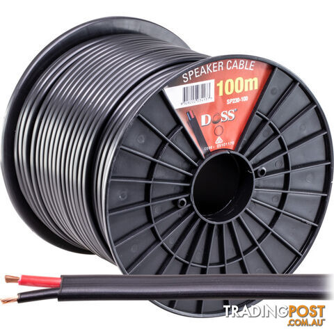 SP230-100 100M ROLL 16AWG 100V SPEAKER CABLE 2X30-.25 1.5MM2 DOUBLE INSULATED - photo 1 of 3