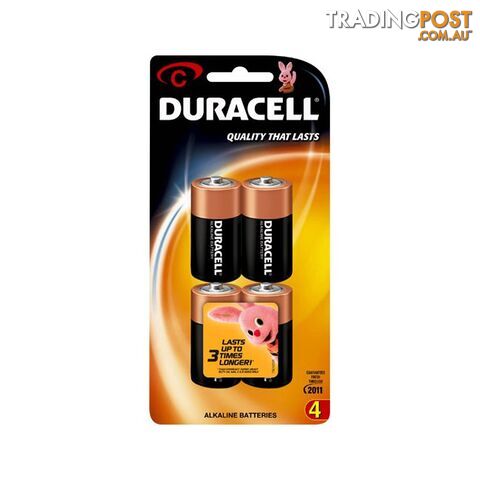 MN1400B4 C' ALKALINE DURACELL BATTERY COPPER TOP PK4