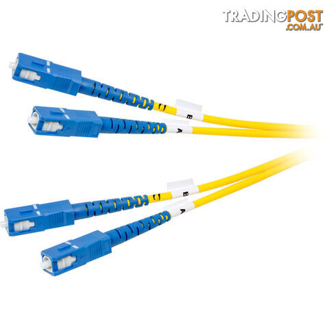 FIB100M SM OS2 FIBRE CABLE 100M ROLL SC/UPC TO SC/UPC SM DX 3.0MM