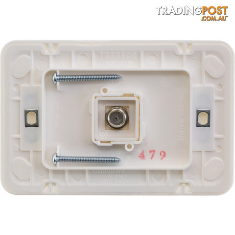 TVFW SUPER SLIM 'F' TV WALL PLATE SOCKET TO SOCKET WAFER SERIES - photo 3 of 4