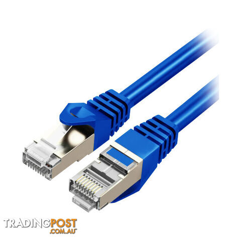 LC8008 3M CAT7 10GBE ETHERNET CABLE BLUE TRIPLE SHIELDING - photo 3 of 4