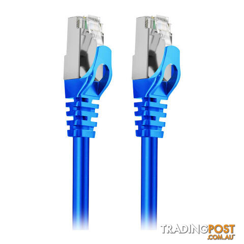 LC8008 3M CAT7 10GBE ETHERNET CABLE BLUE TRIPLE SHIELDING