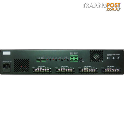 HS4250P 4X 250W POWER AMPLIFIER 4 OHM -70/100 VOLT - photo 2 of 6