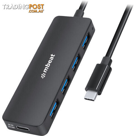 C3H5K 4 PORT USB-C HUB WITH USB-C DC PORT