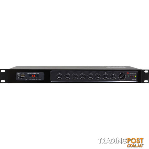 PAX240 RMS 240W CLASS D PA AMPLIFIER 4OHM OR 100V OUTPUT MP3 BT FM - photo 2 of 2