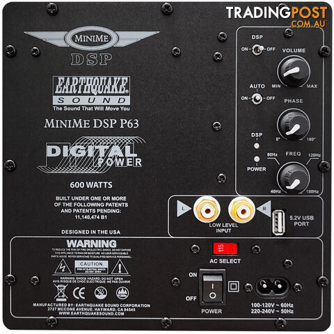 MINIMEDSPP63B MINIME DSP P63 3 SIDED 6.5" SUB BLACK COLOUR