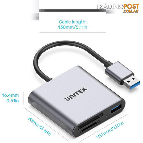 R1011A USB3.2 XQD SD TF CARD READER - photo 5 of 5