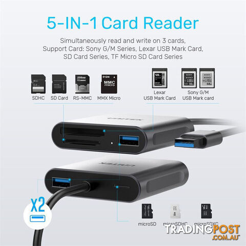 R1011A USB3.2 XQD SD TF CARD READER - photo 2 of 5
