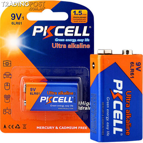 PKAL9V 9V ULTRA ALKALINE BATTERY 1PK 6LR61 ULTRA DIGITAL