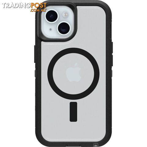 IPH15DXMCB DEFENDER XT MEGASAFE IPHONE 15 (6.1") CASE CLEAR / BLACK