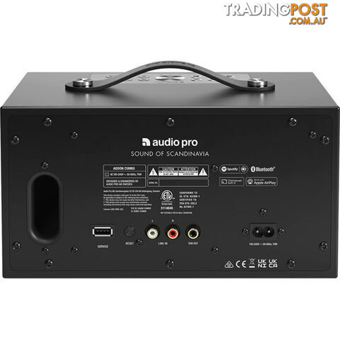 C5MKIICB WIRELESS MULTIROOM SPEAKER COAL BLACK CHROMECAST - photo 4 of 6