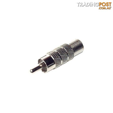 PA5981 RCA PLUG TO 'F' SOCKET ADAPTOR