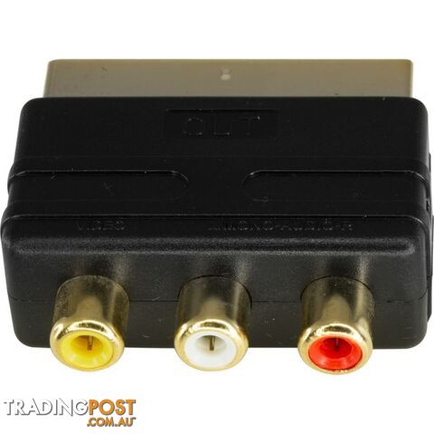 PA4230 RCA SOCKETS TO SCART PLUG SCART VIDEO ADAPTOR - photo 2 of 2