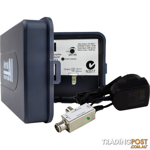 AIMA124PS 24DB VHF/UHF MASTHEAD AMP SINGLE INPUT