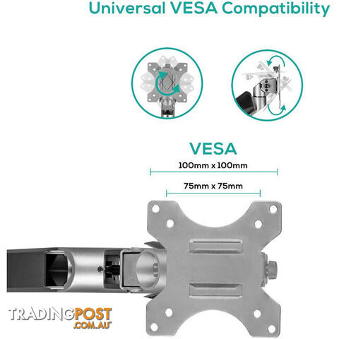SGS01Y HEAVY-DUTY GAS SPRING SINGLE MONITOR ARM ACTIVIVA - photo 4 of 7