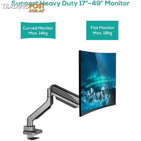 SGS01Y HEAVY-DUTY GAS SPRING SINGLE MONITOR ARM ACTIVIVA - photo 2 of 7